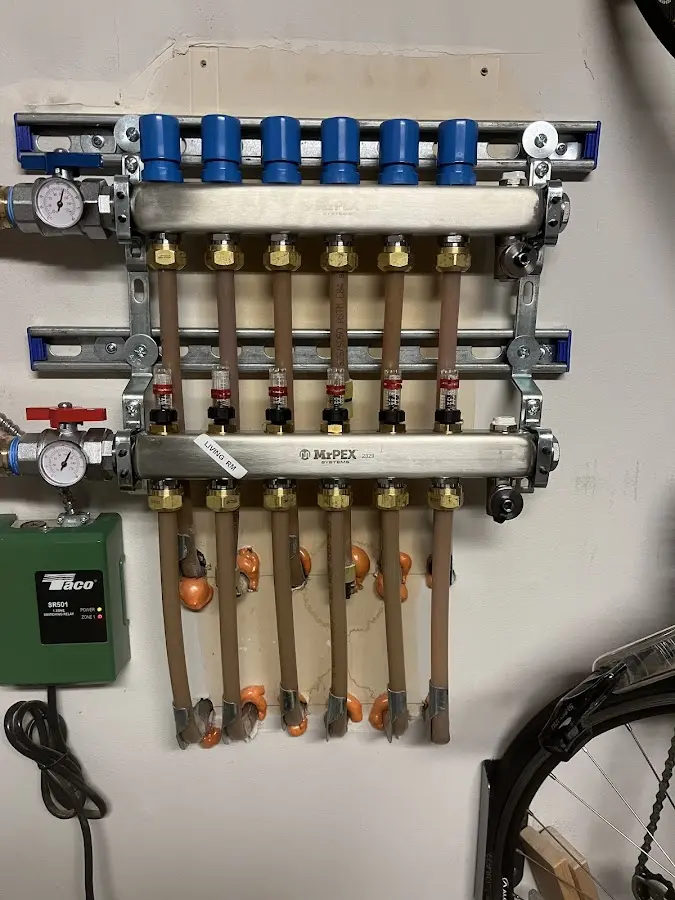 Plumber performing Gas Line Installation at a residential property in Mansfield